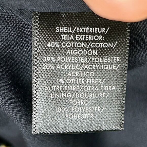 Ann Taylor Tweed Blazer Jacket Blue Green Cream Plaid Zip Front Collared 12 EUC - Picture 14 of 15